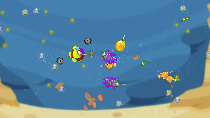 Fish Stab Getting Big gameplay screenshot 2