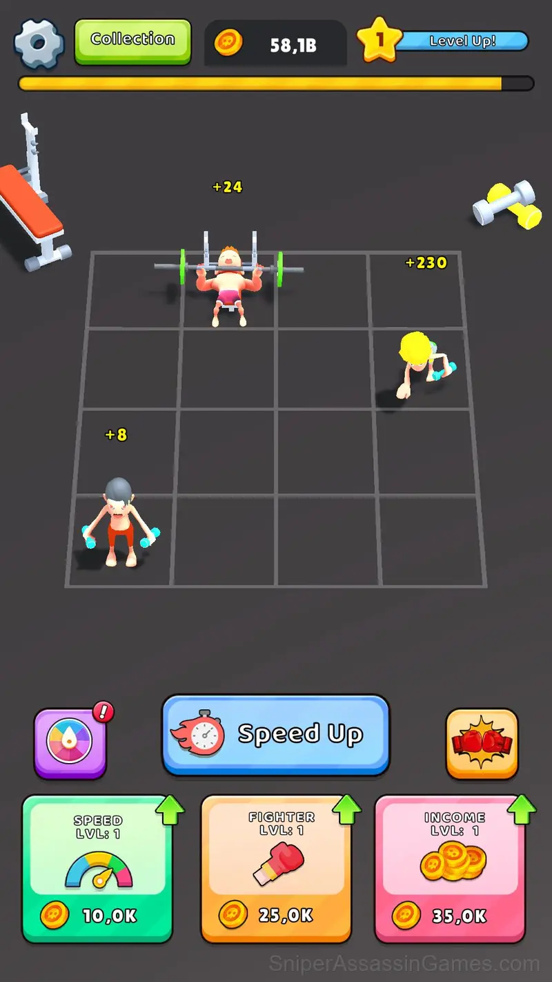 Merge Super Fighter gameplay screenshot 1