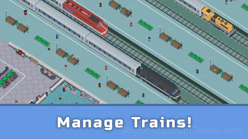 Idle Railway Tycoon. Train Empire gameplay screenshot 1