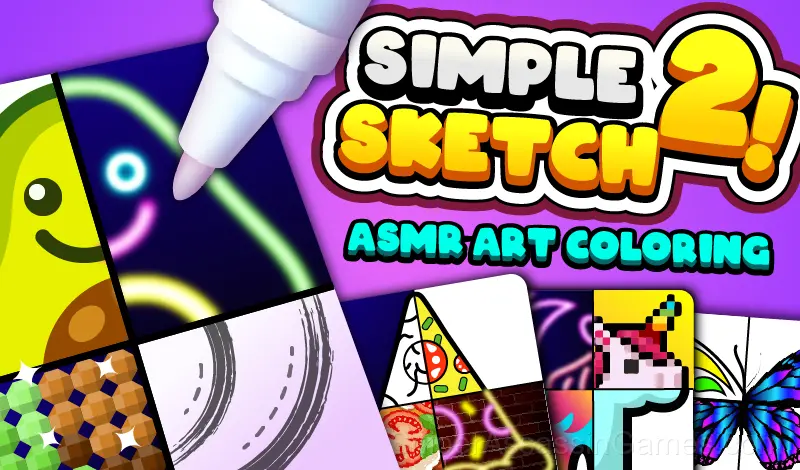 Play Simple Sketch 2! ASMR Art Coloring