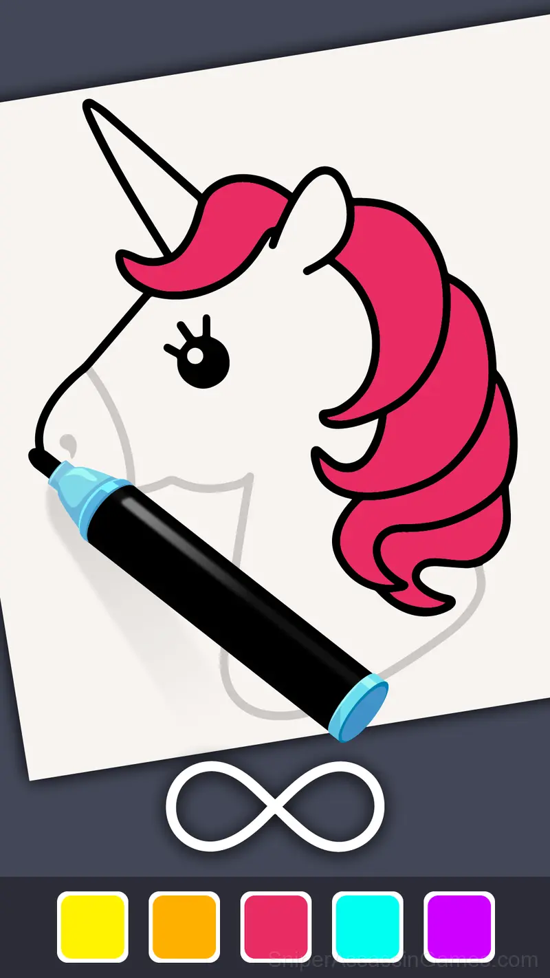 Simple Sketch 2! ASMR Art Coloring gameplay screenshot 1