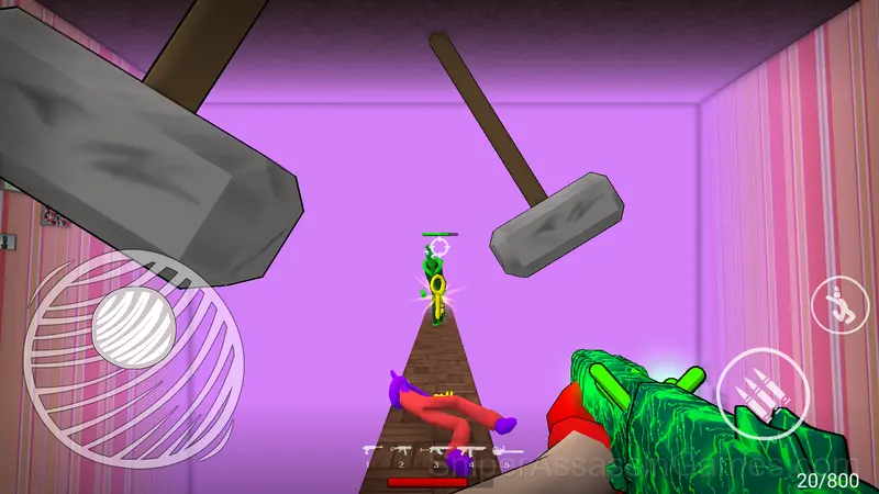 Obby Invasion at the Digital Circus. Shooter! gameplay screenshot 4