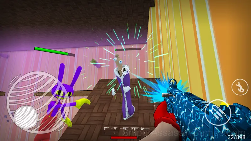 Obby Invasion at the Digital Circus. Shooter! gameplay screenshot 5
