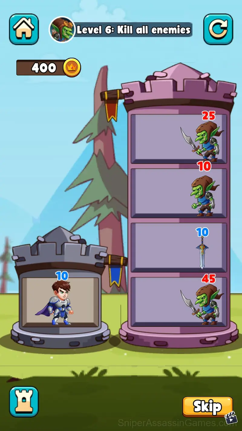 Tower Hero: Chaos War gameplay screenshot 1