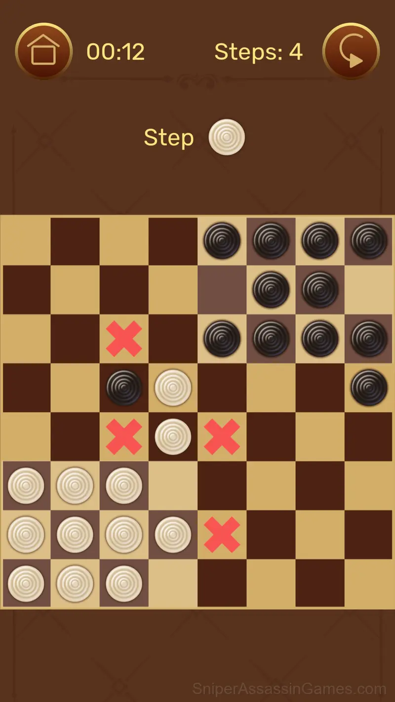 Corners - checkers gameplay screenshot 2