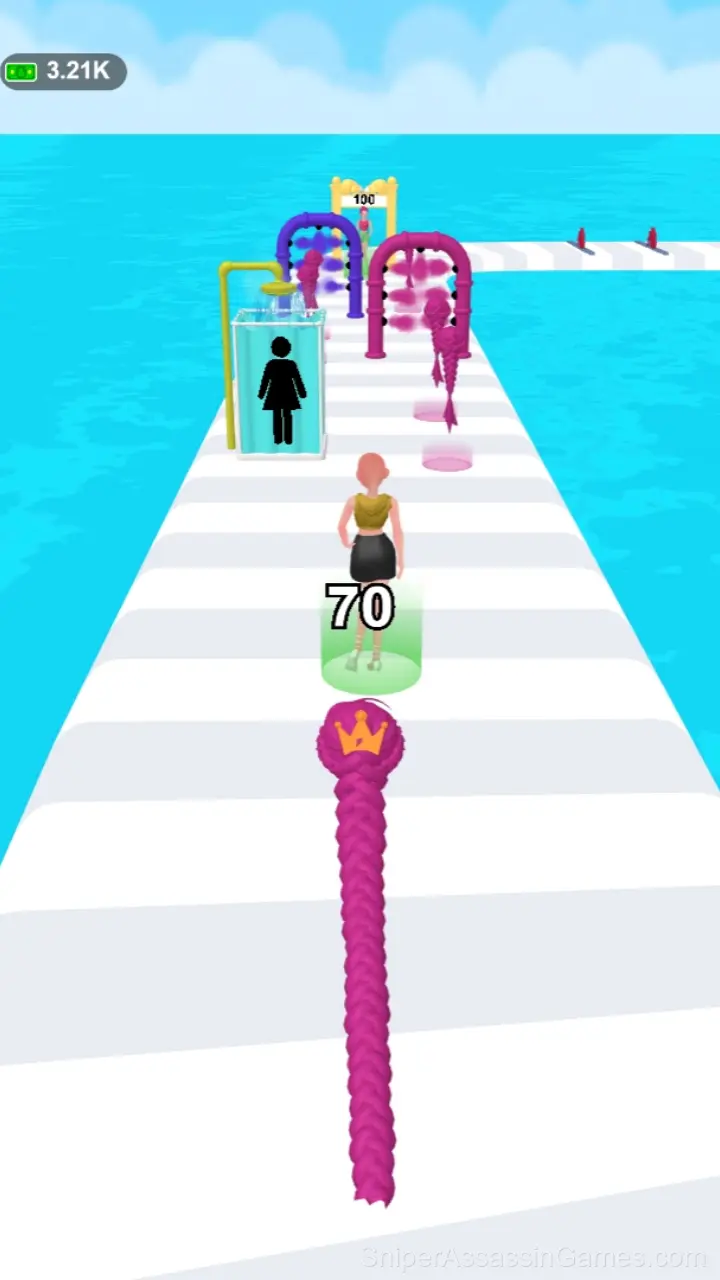 Hair Rush gameplay screenshot 1
