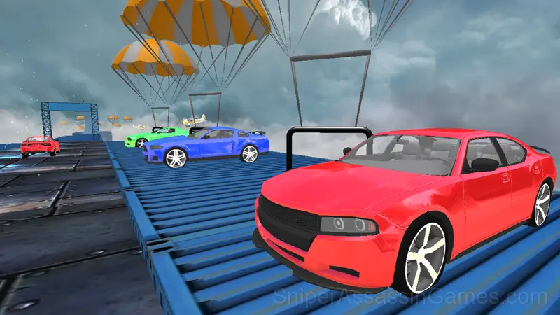 Crazy Car Driving: Complete the track! gameplay screenshot 2