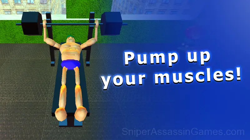 Muscle pumping simulator gameplay screenshot 1