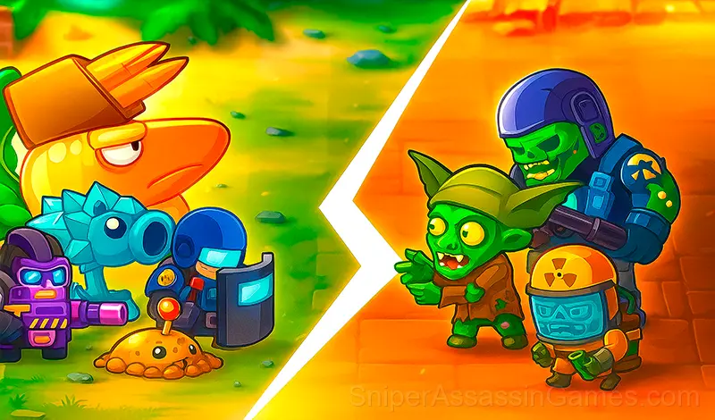 Play SWAT & Plants vs Zombies