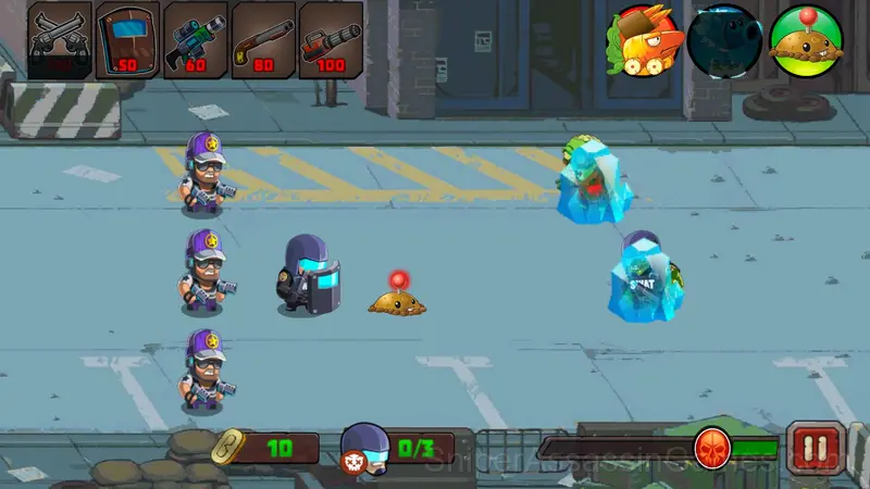 SWAT & Plants vs Zombies gameplay screenshot 3