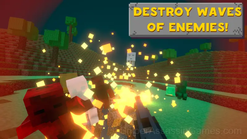 Noob Craft: 3D Block Sandbox gameplay screenshot 1