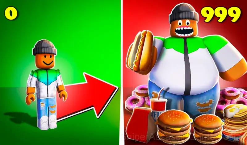 Play +1 Fat per Second! Eat and Fat!
