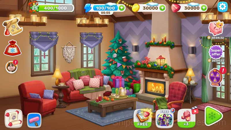 Merge Christmass. Home Design. gameplay screenshot 4