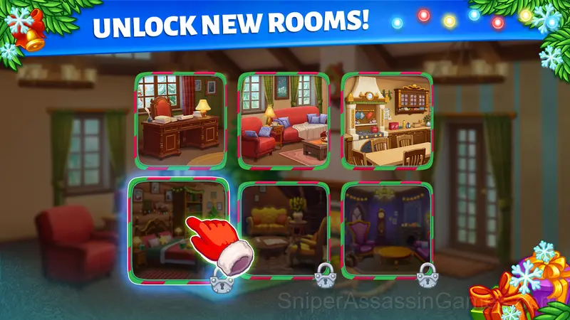 Merge Christmass. Home Design. gameplay screenshot 6