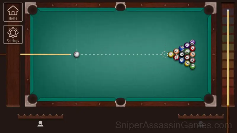 Pool (American billiards) gameplay screenshot 1