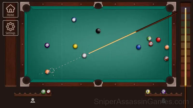 Pool (American billiards) gameplay screenshot 2