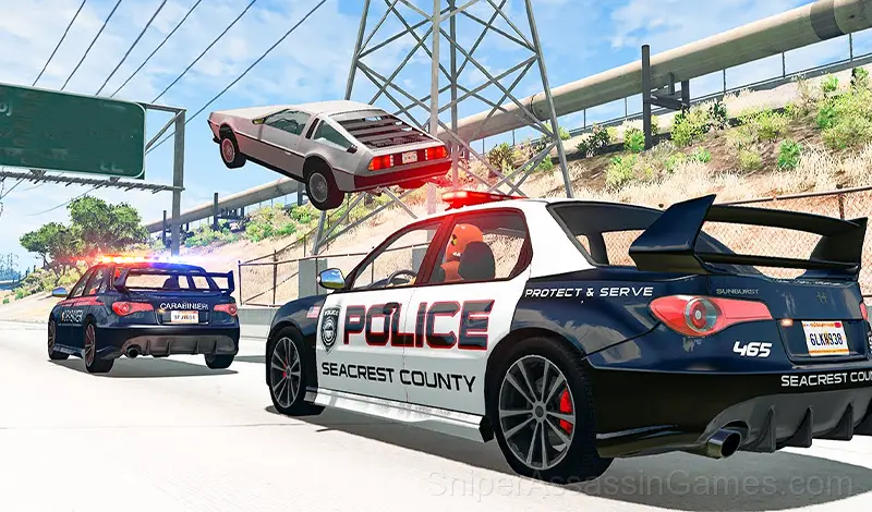 Play Police Chase With Destruction