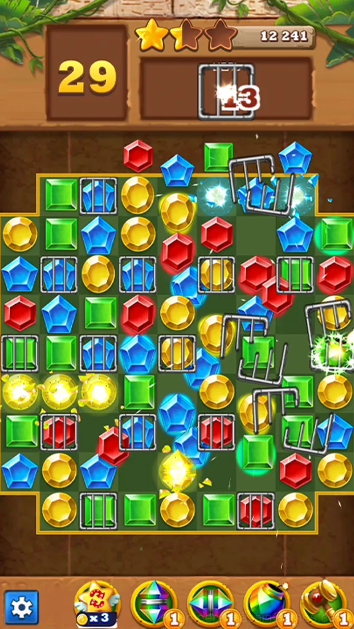 Lost Treasures - Match 3 gameplay screenshot 2