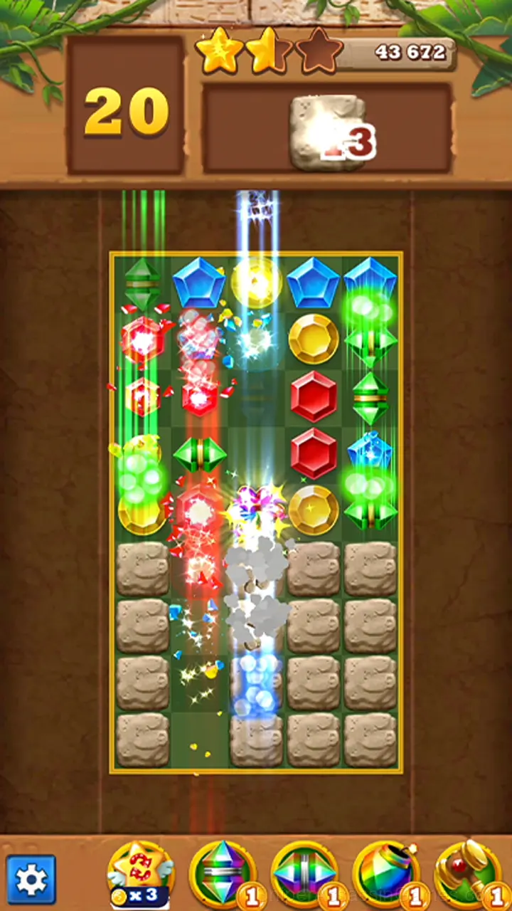 Lost Treasures - Match 3 gameplay screenshot 3