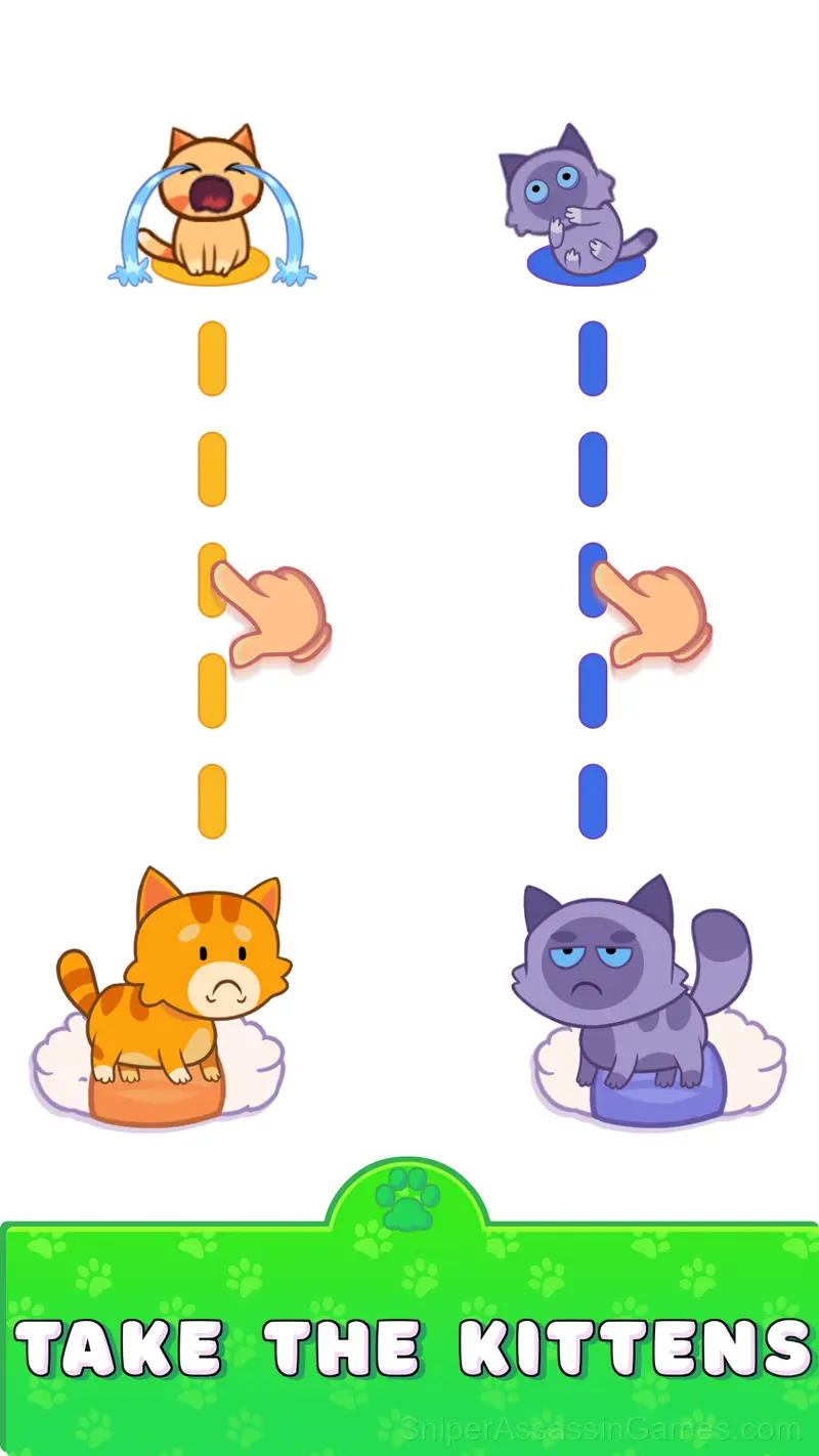 Cat Puzzle: Draw to Kitten gameplay screenshot 1
