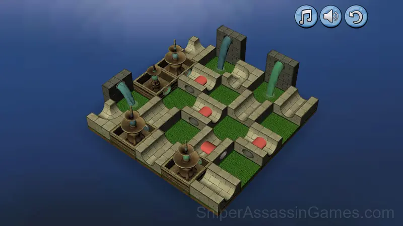 3D water puzzle gameplay screenshot 1