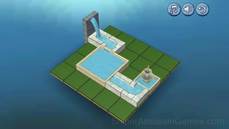 3D water puzzle gameplay screenshot 2