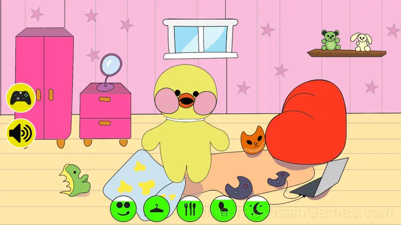 My duck Lalafanfan: dress, feed, wash! gameplay screenshot 1