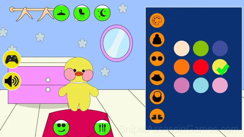 My duck Lalafanfan: dress, feed, wash! gameplay screenshot 2