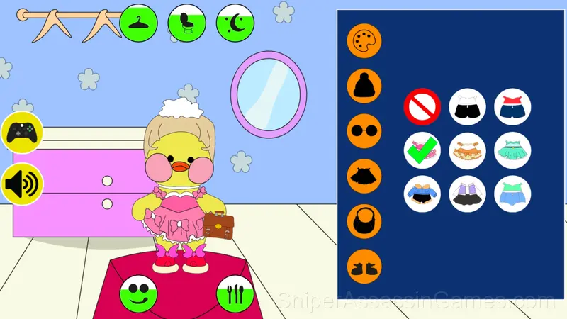 My duck Lalafanfan: dress, feed, wash! gameplay screenshot 3