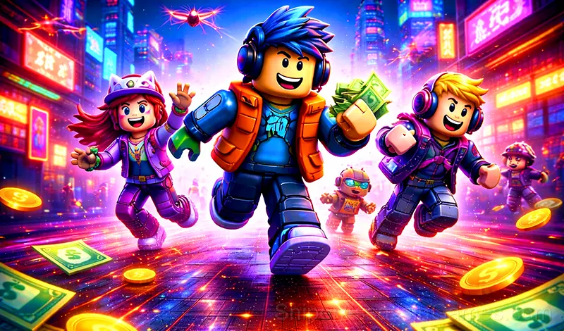 Play Build a Cyberpunk City with Robby at Robux