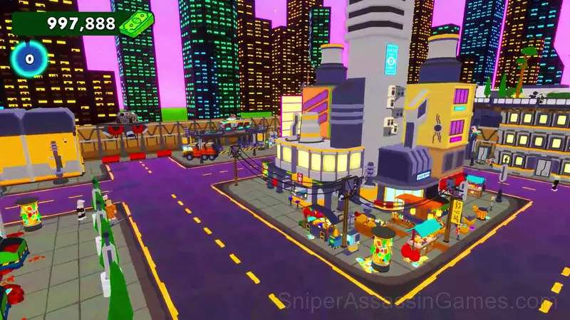 Build a Cyberpunk City with Robby at Robux gameplay screenshot 3