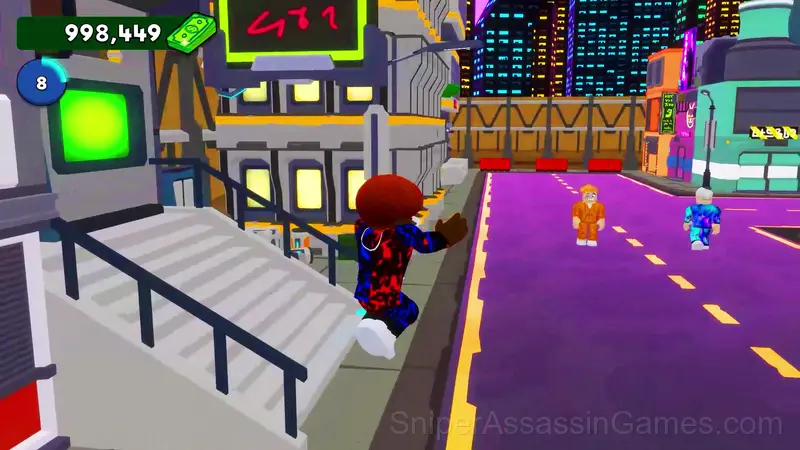 Build a Cyberpunk City with Robby at Robux gameplay screenshot 5