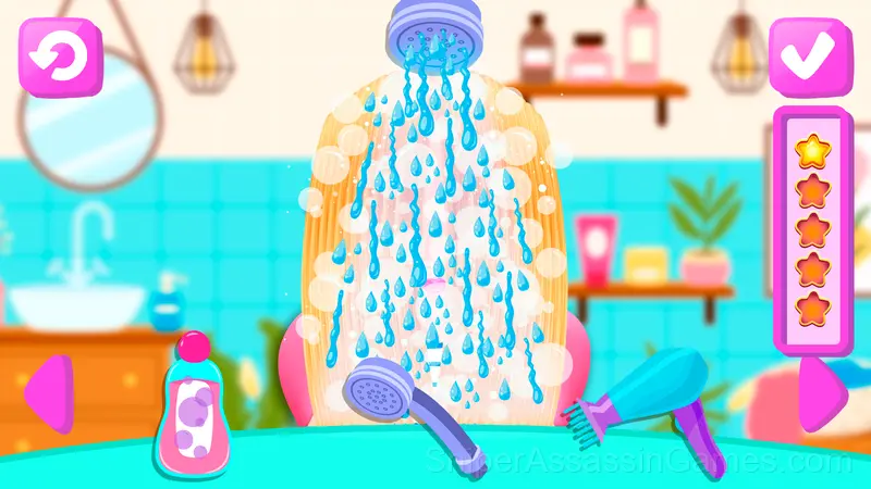 Hairstyles for babies: Beauty Salon gameplay screenshot 3