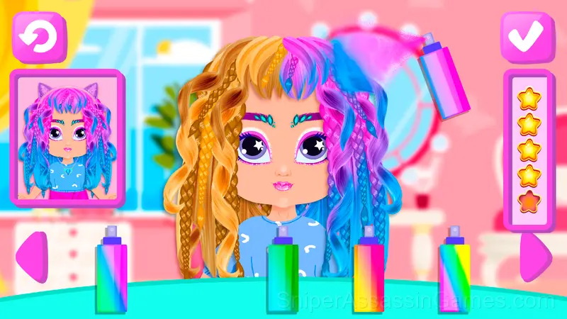 Hairstyles for babies: Beauty Salon gameplay screenshot 5