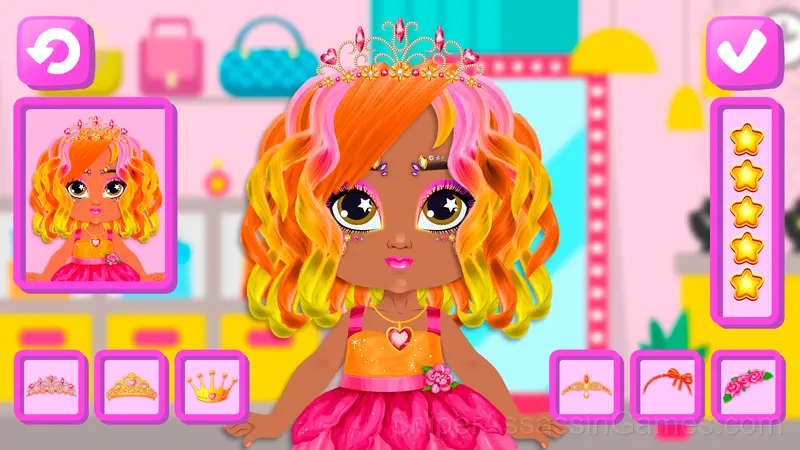Hairstyles for babies: Beauty Salon gameplay screenshot 6