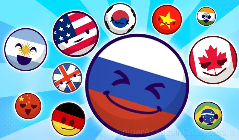 Play Country Balls: Merge Puzzle