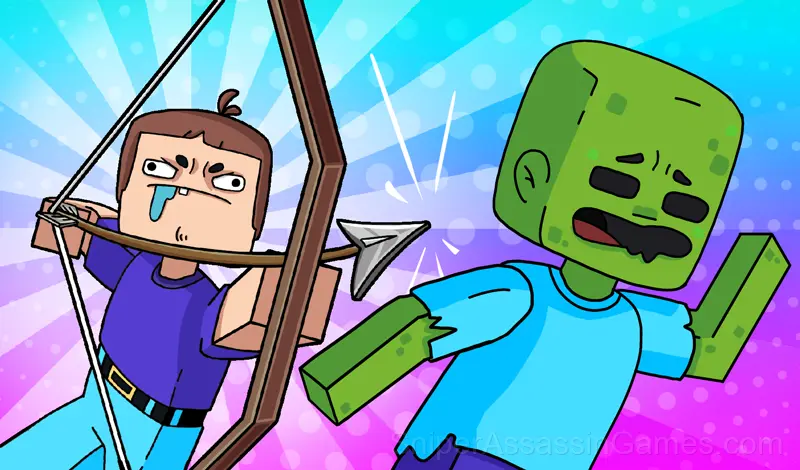 Play Noob Archer Punisher Zombies: Superheroes
