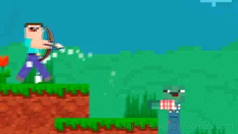 Noob Archer Punisher Zombies: Superheroes gameplay screenshot 3