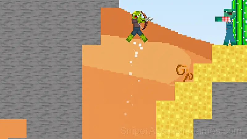 Noob Archer Punisher Zombies: Superheroes gameplay screenshot 6