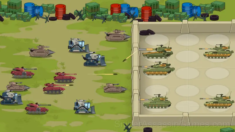 Defender: Tanks Merge gameplay screenshot 1