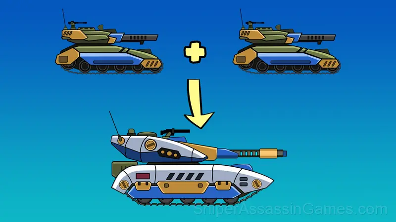 Defender: Tanks Merge gameplay screenshot 2