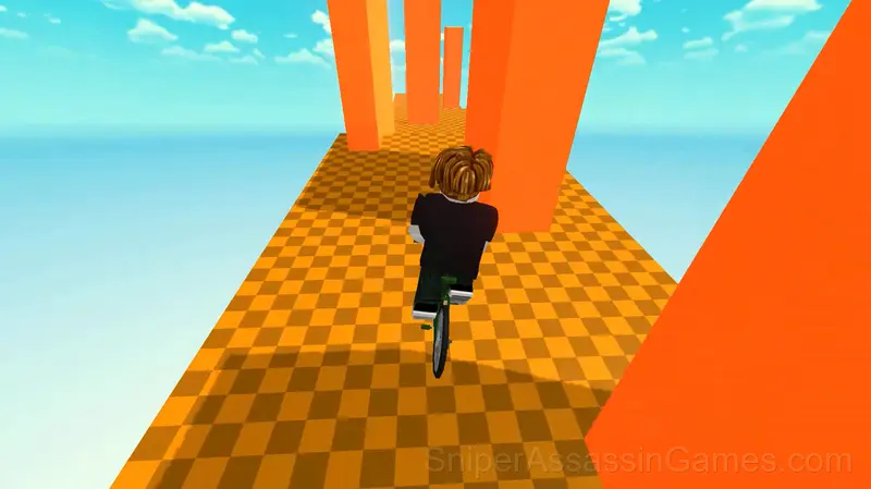 Bike of Hell: Speed Obby on a Bike gameplay screenshot 1