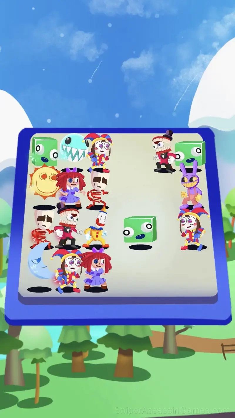 Merge War: Digital Circus gameplay screenshot 2