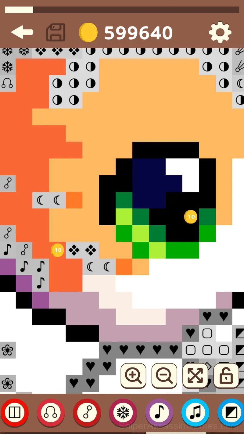 Coloring: Mosaic by Symbols gameplay screenshot 1
