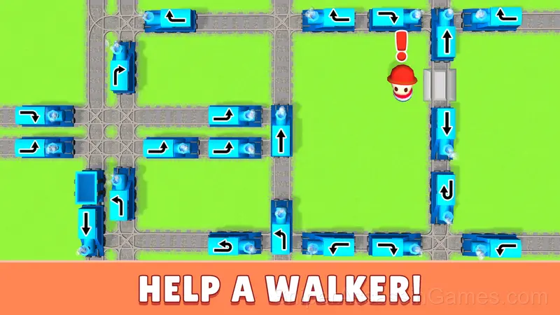 Railway Traffic Jam! Untangle the Trains! gameplay screenshot 1