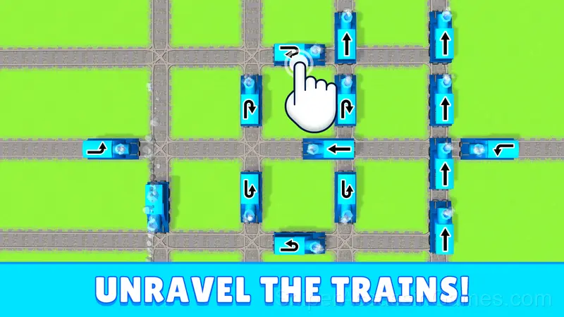 Railway Traffic Jam! Untangle the Trains! gameplay screenshot 2