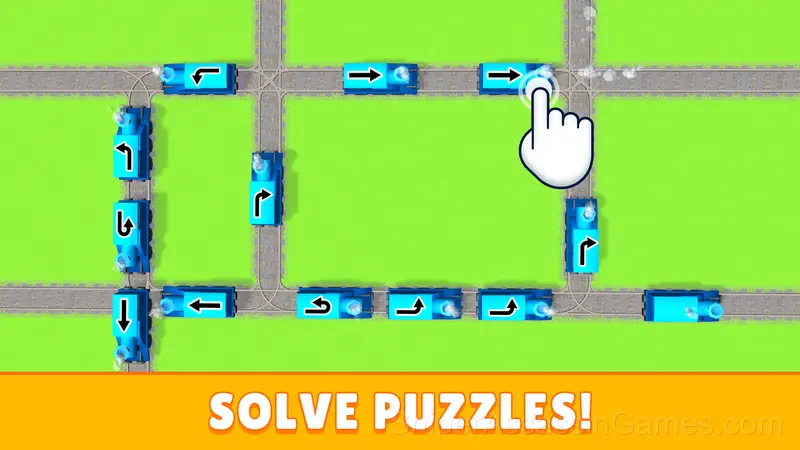 Railway Traffic Jam! Untangle the Trains! gameplay screenshot 3
