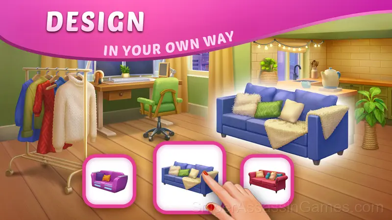 DesignVille: Merge & Design gameplay screenshot 3