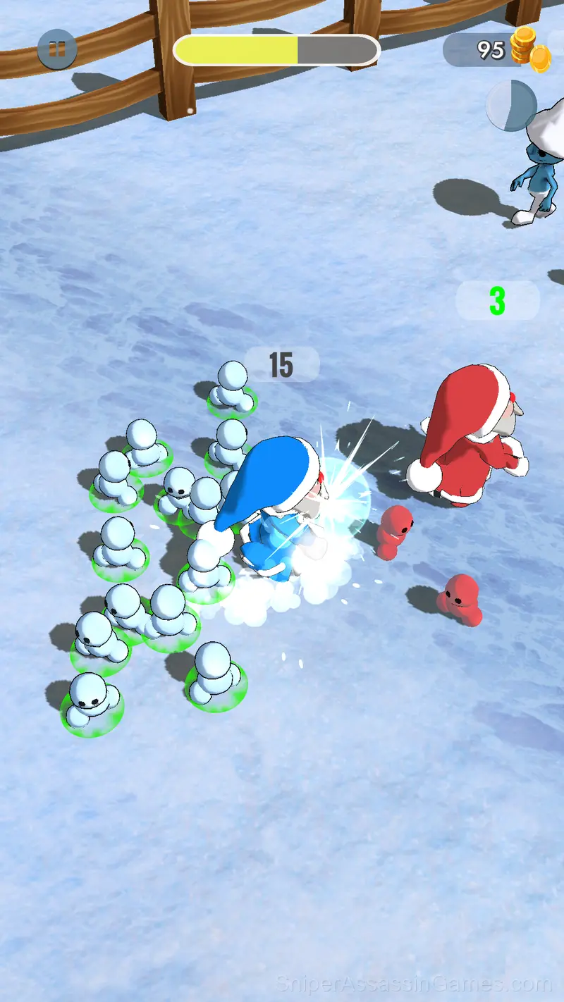 Catch the Snowmen! gameplay screenshot 3