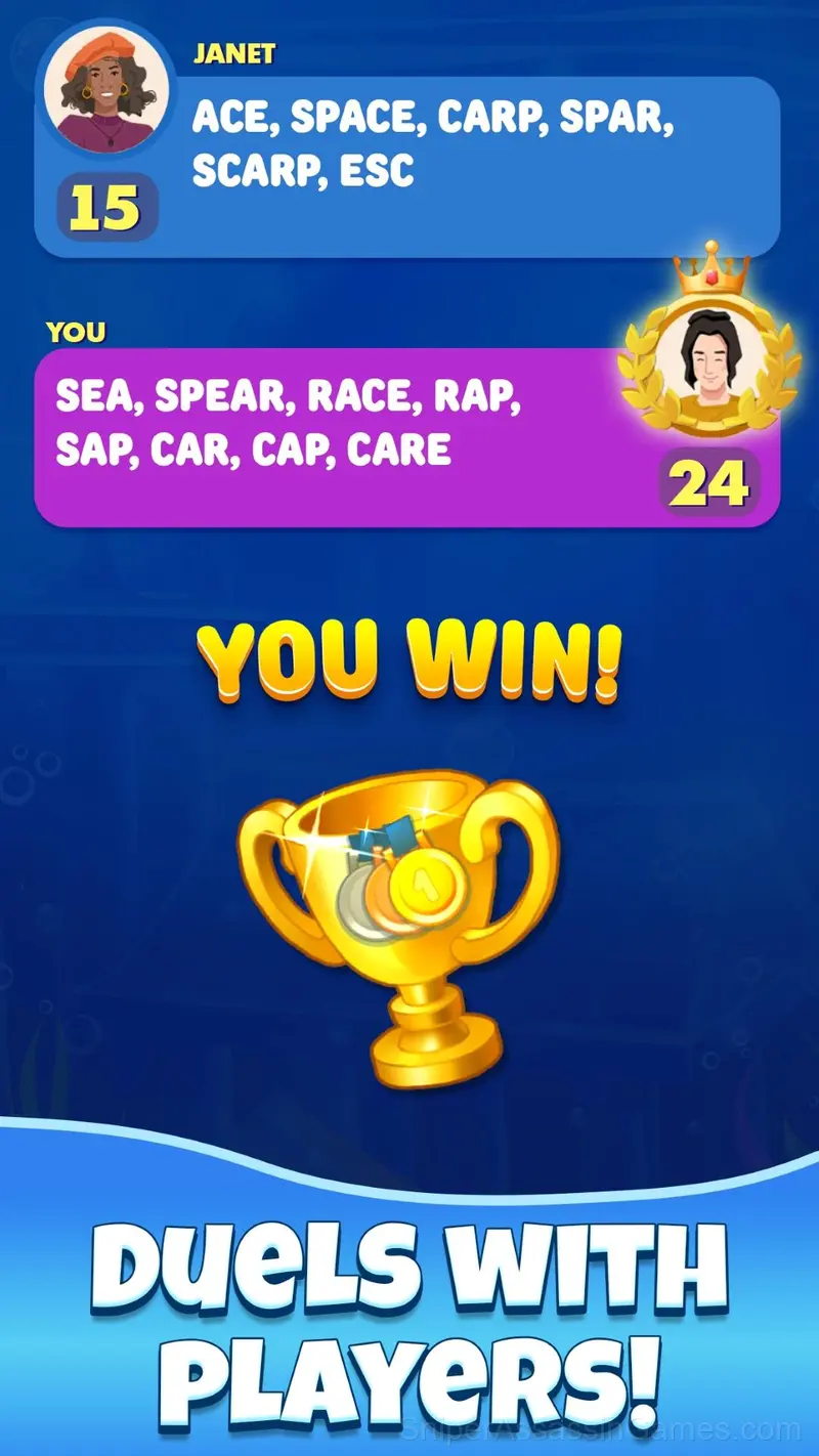 Gold for Words: Guess the word! gameplay screenshot 2